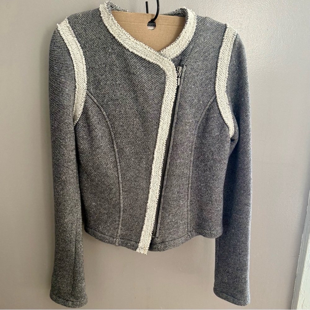 GAP Heathered Knit Lightweight Zip Jacket Women’s S | NWOT